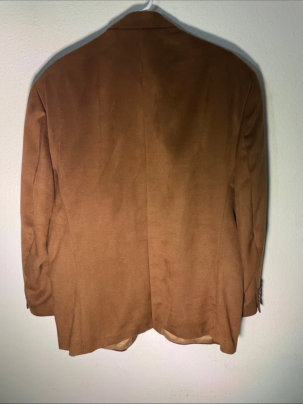 Ralph Lauren Brown Faux Suede-Style Single-Breasted Blazer 44R